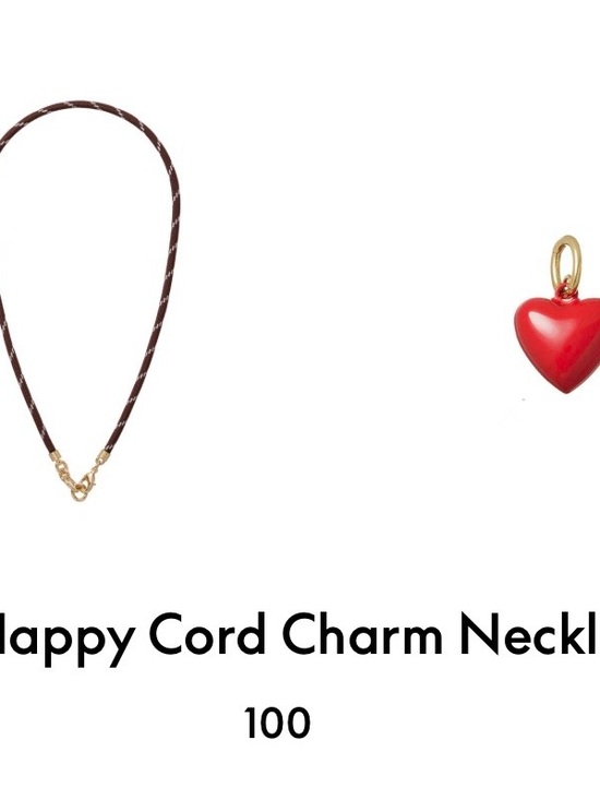 Roxanne Assoulin Jewelry - ROXANNE ASSOULIN The Happy Cord Charm Necklace Brown & Red Firm price